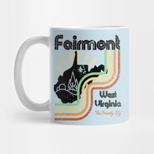 Fairmont West Virginia The Friendly City Retro Mug